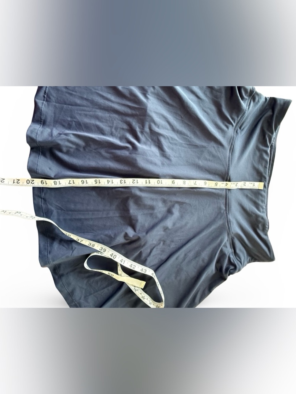 Navy Tennis Skirt with Built-in Shorts, Back Pocket & Adjustable Waistband - Picture 5 of 8